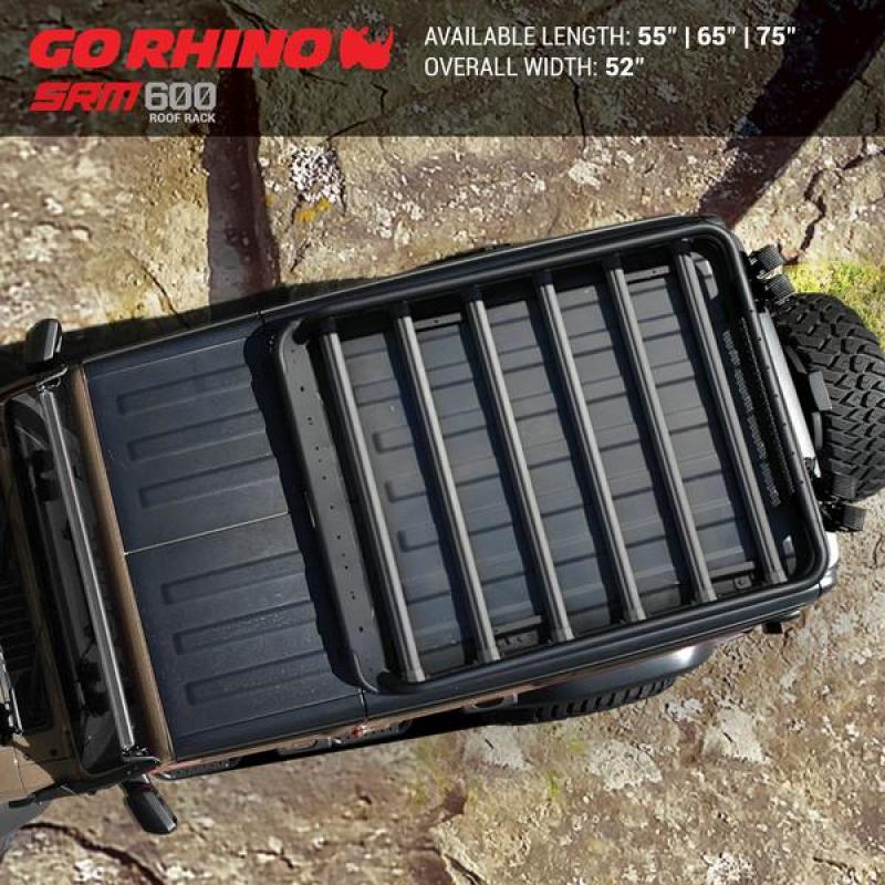 Go Rhino Universal 65in SRM 600 Basket Style Rack - Textured