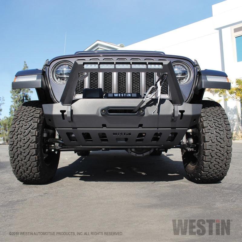 Westin 18-19 Jeep Wrangler JL Front Bumper Skid Plate - 
