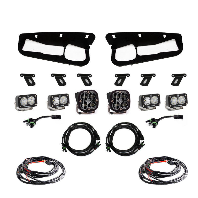 Baja Designs 2021+ Ford Bronco Clear SAE Fog Pocket Kit - 