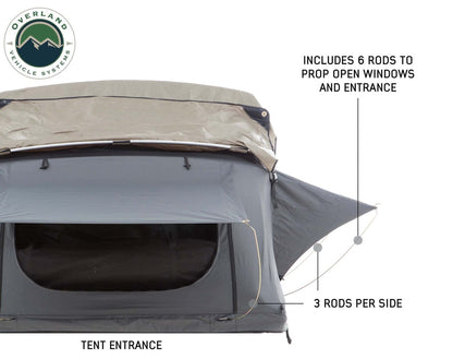 OVS Nomadic 2 Extended Roof Top Tent in Dark Gray