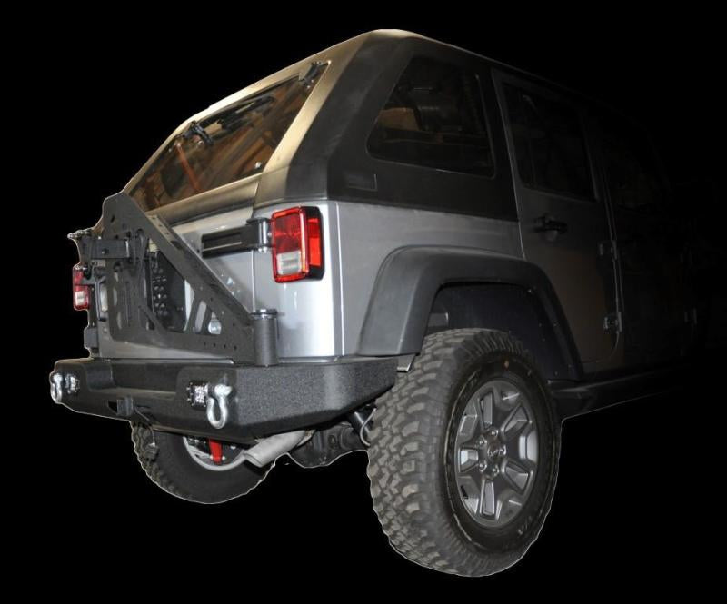 DV8 Offroad 07-18 Jeep Wrangler JK Full Length Rear Bumper 