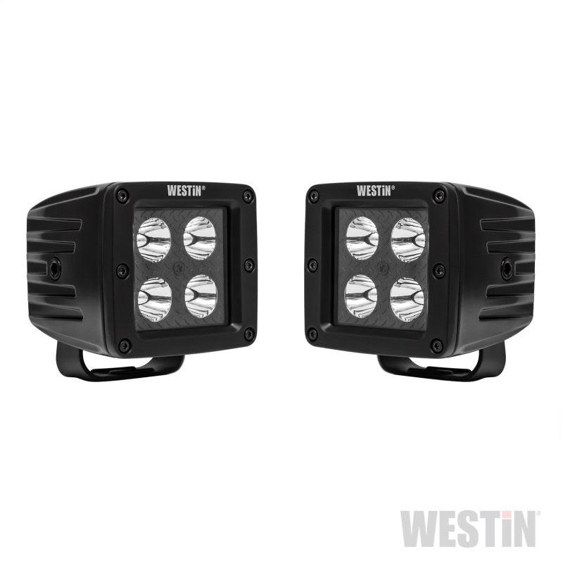 Westin LED Auxiliary Light 3.2in x 3.0in Spot w/5W Cree - 