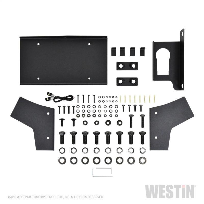 Westin 18-19 Jeep Wrangler JL WJ2 Rear Bumper w/  Sensors (Excl. Wrangler JK) - Textured Black - Raskull Supply Co - Bumpers - Steel Westin