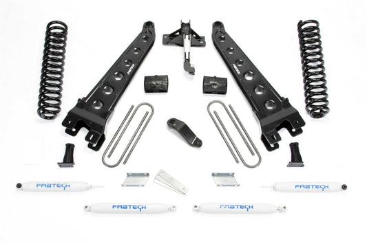 Fabtech 19-20 Ford F450/F550 4WD Diesel 6in Rad Arm Sys w/Coils & Perf Shks