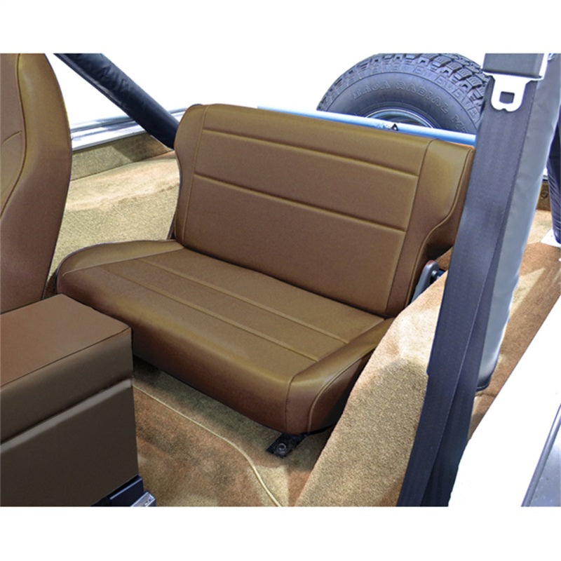 Rugged Ridge Fold & Tumble Rear Seat Spice 76-95 Jeep CJ / Jeep Wrangler