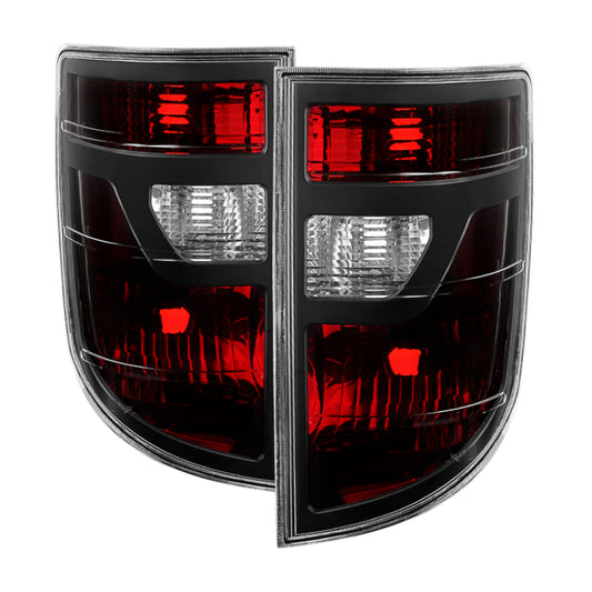 Xtune Honda Ridgeline Pickup 06-08 OEM Style Tail Lights Red Smoked ALT-JH-HRID06-OE-RSM