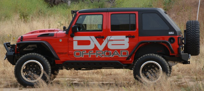 DV8 Offroad 07-18 Jeep Wrangler JK Metal Heat Dispersion Hood - Primer Black