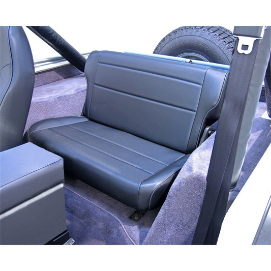 Rugged Ridge Fold & Tumble Rear Seat Black 76-86 Jeep CJ7/Laredo/Renegade