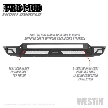 Westin 2020 Chevrolet Silverado 2500/3500 Pro-Mod Front Bumper - Raskull Supply Co - Bumpers - Steel Westin