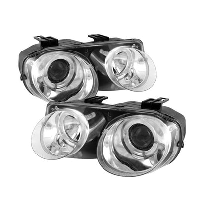 Spyder Acura Integra 98-01 Projector Headlights LED Halo -Chrome High H1 Low 9006 PRO-YD-AI98-HL-C