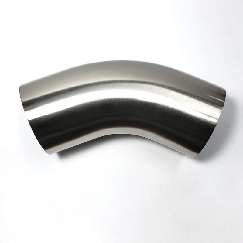 Stainless Bros 1.75in SS304 45 Degree Bend Elbow - 1.5D / 2.625in CLR - 16GA / .065in Wall w/ Leg