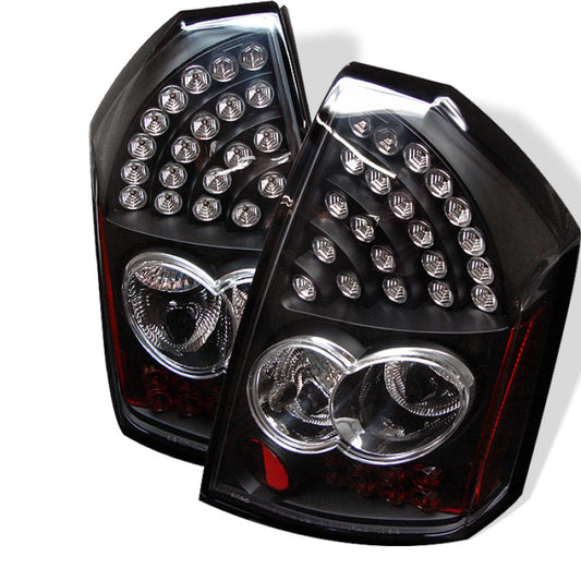 Spyder Chrysler 300C 05-07 LED Tail Lights Black ALT-YD-C305-LED-BK