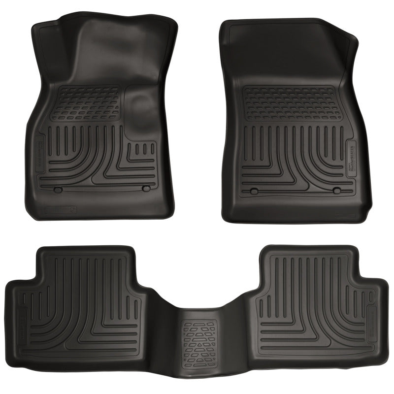 Husky Liners 13 Chevy Malibu WeatherBeater Black Front & 2nd