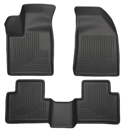 Husky Liners 15 Chrysler 200 Weatherbeater Black Front and 