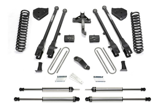Fabtech 19-20 Ford F450/550 4WD Diesel 6in 4Link Sys w/Coils & Dl Shks