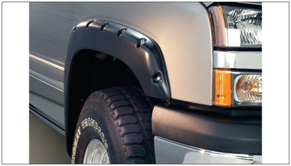Bushwacker 21-22 Chevrolet Colorado 61.7in Bed Fleetside FF Pocket Style Flares 4pc - Smooth Black
