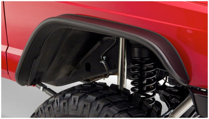 Bushwacker 84-01 Jeep Cherokee Flat Style Flares 4pc - Black