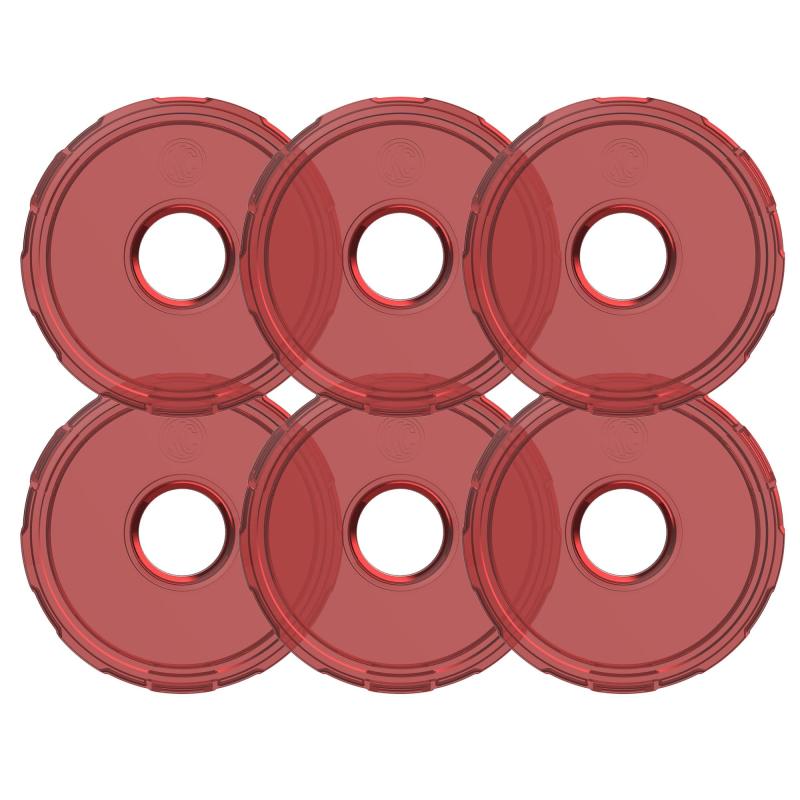 KC HiLiTES Cyclone V2 LED - Replacement Lens - Red - 6-PK