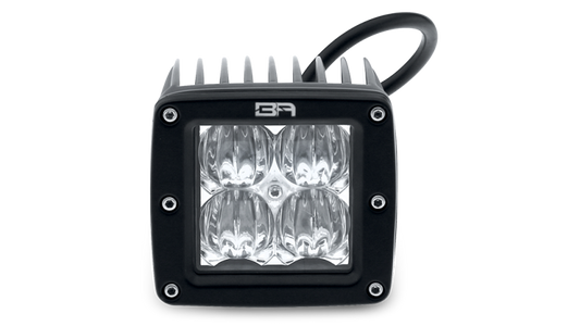 Body Armor 4x4 Cube LED Light Spot Pair with Wiring Harness