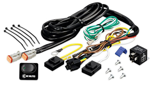 KC HiLiTES Wiring Harness w/40 AMP Relay & LED Rocker Switch