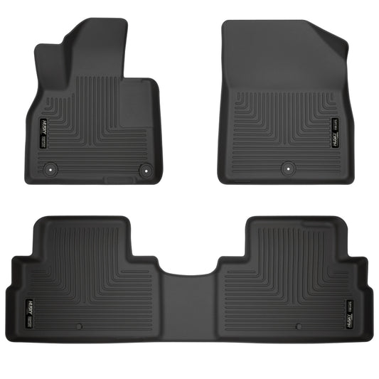 Husky Liners 20-22 Hyundai Palisade Weatherbeater Black Front & 2nd Seat Floor Liners