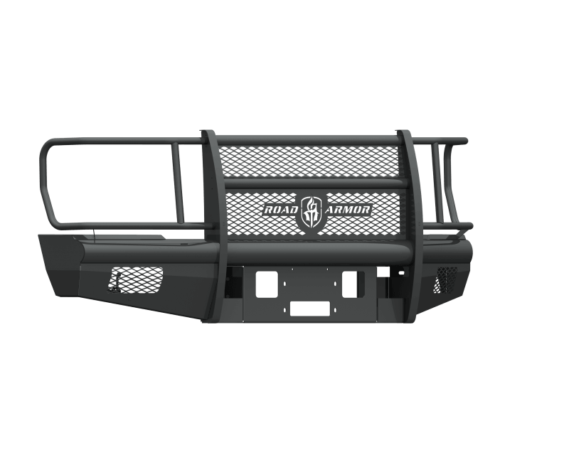Road Armor 08-10 Ford F-250 Vaquero Front Non-Winch Plate (Plate ONLY - No Bumper) - Tex Blk - Raskull Supply Co - Bumpers - Steel Road Armor
