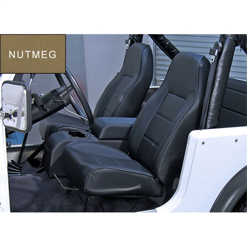Rugged Ridge High-Back Front Seat Non-Recline Nutmeg 76-02 CJ&Wra