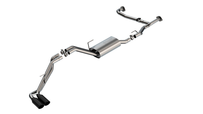 Borla 22-23 Nissan Frontier 3.8L V6 2WD/4WD AT S-Type Catback Exhaust - Black Chrome Tips