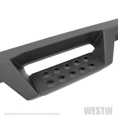 Westin 2019 Chevrolet Silverado / GMC Sierra 1500 Crew Cab Drop Nerf Step Bars - Textured Black - Raskull Supply Co - Nerf Bars Westin