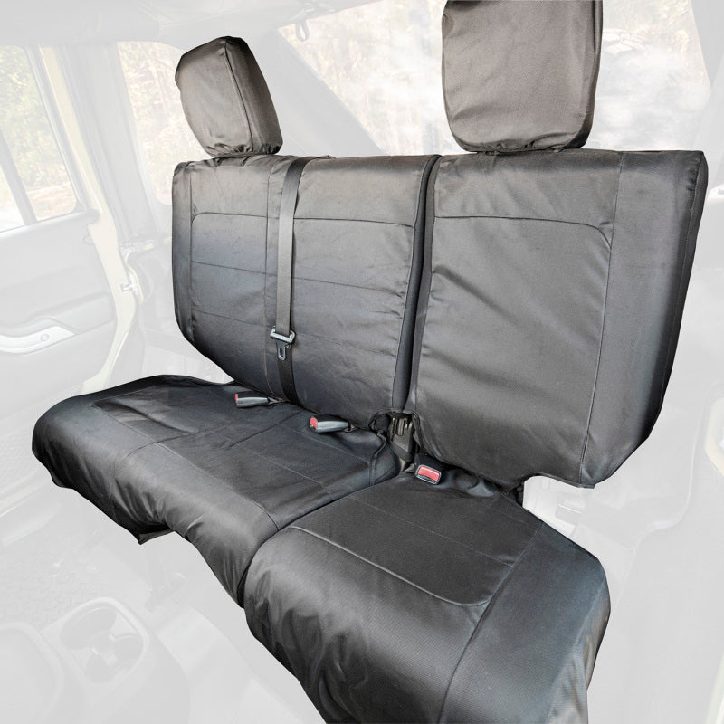 Rugged Ridge Ballistic Seat Cvr Rear Black 840D 07-10 JK 4Dr