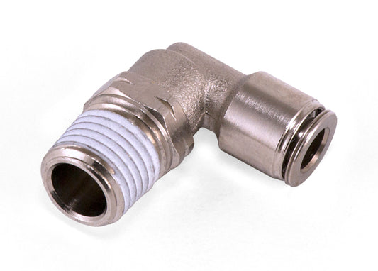 Air Lift Elbow - Male 1/4in Npt x 1/4in Tube - Fittings