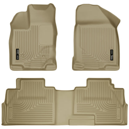 Husky Liners 07-13 Ford Edge / 07-13 Lincoln MKX Weatherbeater Tan Front & 2nd Seat Floor Liners