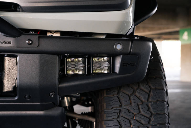 DV8 Offroad 21-22 Ford Bronco Factory Bumper Pocket Light Mount (Pair) 3in LED Pod Lights