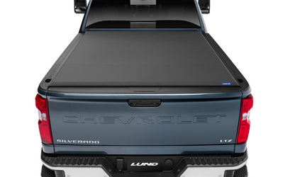 Lund 07-17 Chevy Silverado 1500 (5.5ft. Bed) Genesis Elite Roll Up Tonneau Cover - Black