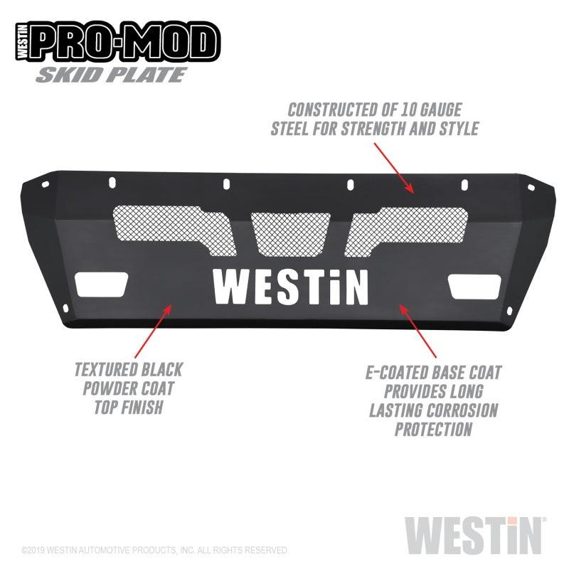 Westin 15-19 Chevrolet Silverado 2500/3500 Pro-Mod Skid Plate - Textured Black - Raskull Supply Co - Skid Plates Westin
